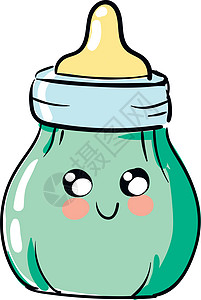 Cartoon 婴儿瓶装饰品手画设计 插图 v图片