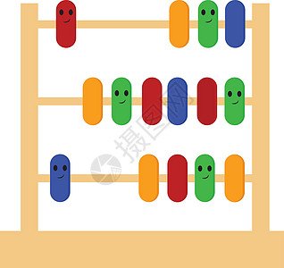 算盘矢量或彩色插图的图像图片