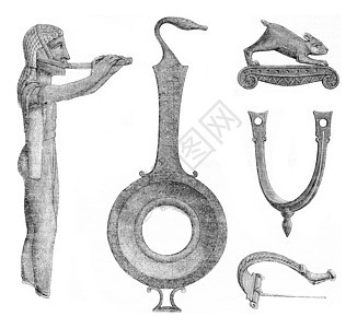 在多多纳废墟中发现的Votevics和各种铜器图片