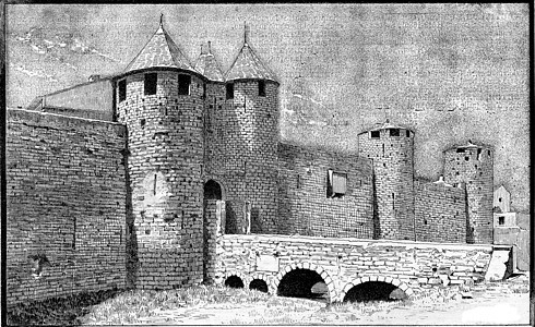 卡尔卡松 城市 城堡(主要入口) 古典图片