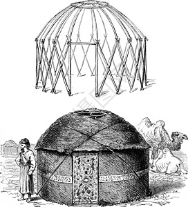 帐篷土库曼 古代雕刻图片