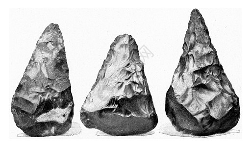 从古石时代开始的弗林特软件 古代雕刻图片