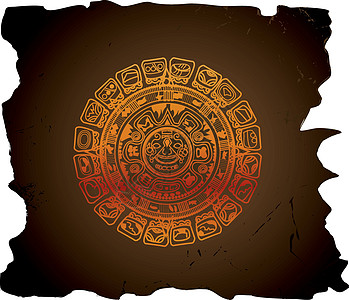玛雅日历 插图时间面具情调艺术品异国传统绘画装饰品古物文化图片
