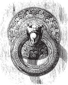 铁环有 cathed 的内门之一图片
