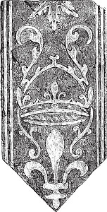 拱肩铺路砖镶嵌特鲁瓦十五世纪复古图片