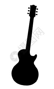 典型的经典摇滚吉他轮椅音乐艺术品绘画黑色插图乐器艺术背景图片