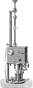 电磁调节器复古刻我调节器技术电磁艺术品力量科学插图电气艺术古董图片