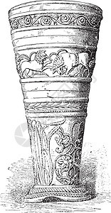 希尔德赛姆的银色高尔特宝藏 古代雕刻图片