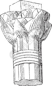 塞比斯绿洲寺庙的遗迹 古代雕刻图片