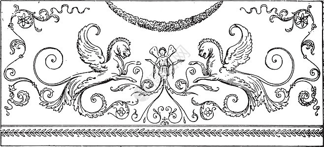 阿拉伯画 古董绘画 古代雕刻图片