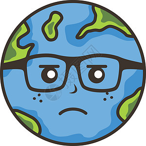 拯救我们的星球运动主题 vecto气候全球气候变化喜悦微笑眼镜天气土地行星地球背景图片