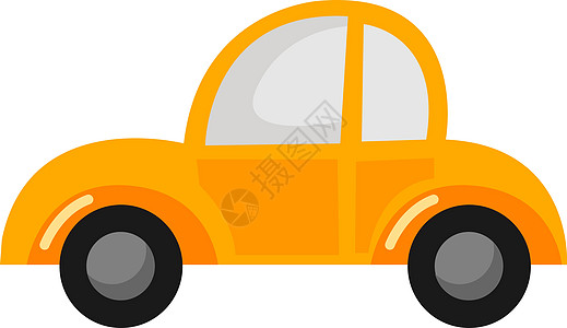 白色背景上的黄色街道交通艺术蓝色服务商业驾驶车轮旅行出租车图片