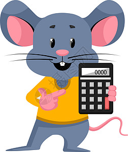 鼠标与在白色背景上按钮技术商业卡通片艺术插图数学电脑计算网络背景图片