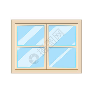 白色窗口 玻璃边框 内部建筑隔离图片