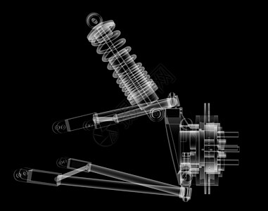 X光汽车悬停和制动磁盘x光机器维修悬挂臂拉杆横拉杆端音块排气管3d车辆图片