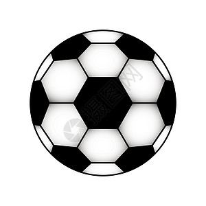 黑色和白色足球图图片