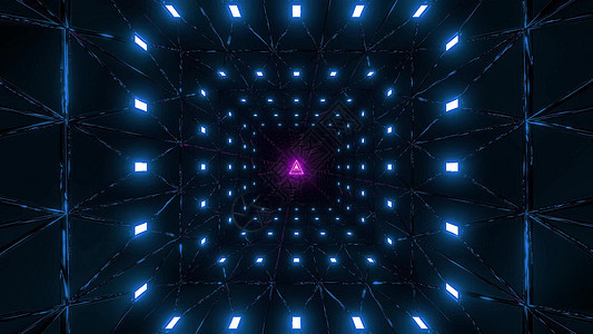 三角铁丝网设计 3D插图背景壁纸紫色墙纸隧道蓝色运动三角形3d粉色渲染背景图片