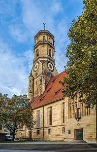 德国斯图加特 斯图加特大教堂信仰地标宗教天空教堂城市建筑学旅游教会图片