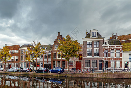 荷兰莱顿Oude背心频道建筑建筑学旅游渠道中心文化景观房子城市旅行图片