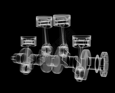 活塞和曲轴 X 射线探针x射线柴油机发动机力量机械燃料x光压缩车辆齿轮图片