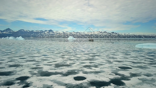 格陵兰冰山游大洋雪峡湾海洋太阳天空旅游图片