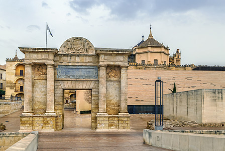 西班牙科尔多瓦的Triumphal 拱门旅行旅游城市地标建筑学凯旋历史历史性纪念碑图片