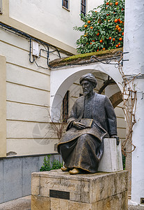 摩西·梅莫尼迪斯女神像 西班牙科尔多瓦图片