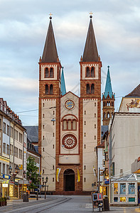 德国伍兹堡大教堂教会城市游客地标旅游建筑学历史性旅行历史景观图片