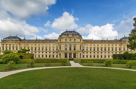 德国Wurzburg 居住地旅行吸引力文化住宅风格建筑学地标建筑天空旅游图片