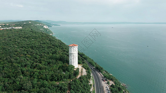 神秘的月升登山崎岖海洋海景反射月光水平支撑天空图像日落背景图片