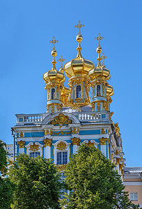 俄罗斯 萨尔斯科耶塞罗风格旅行圆顶教堂旅游宗教建筑金子地标天空图片