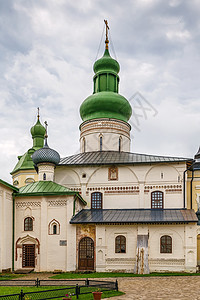 俄罗斯修道院地区圆顶地标天空教会宗教建筑学建筑历史寺庙图片