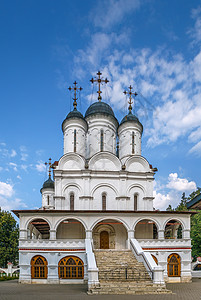 俄罗斯布尔希维约密大教堂宗教建筑旅行公园建筑学历史庄园晴天旅游观光图片