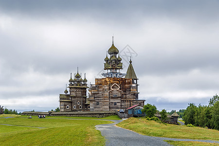 基日波戈斯特 俄罗斯旅行文化历史教会地标建筑学博物馆木头宗教圆顶图片