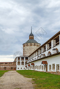 俄罗斯修道院历史纪念碑画廊天空建筑学地区庭院堡垒宗教地标图片