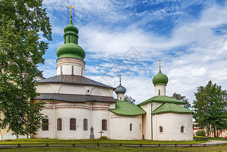 俄罗斯修道院宗教建筑学历史圆顶教堂地区寺庙建筑天空地标图片