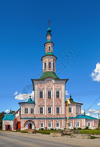 俄罗斯托特马圣诞教堂蓝色宗教天空建筑地标大教堂地区教会建筑学信仰图片