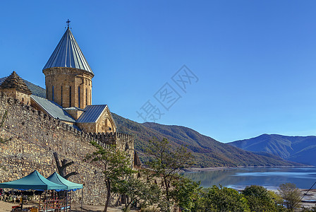 格鲁吉亚阿纳努里堡垒遗产寺庙历史风景石头城堡地标旅行建筑学建筑图片