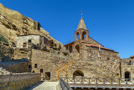 修道院建筑群 格鲁吉亚洞穴旅游教堂宗教地区建筑学教会地标历史岩石图片