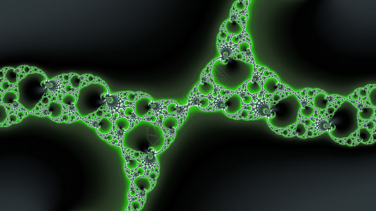 金属绿颜色的分形几何学螺旋艺术绿色递归背景图片