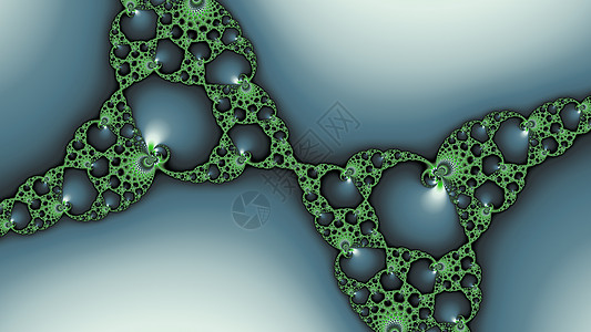 金属绿颜色的分形几何学递归螺旋艺术绿色图片