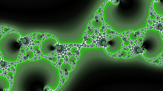 金属绿颜色的分形递归螺旋艺术绿色几何学背景图片