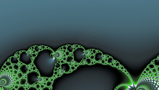 金属绿颜色的分形绿色螺旋艺术几何学递归背景图片
