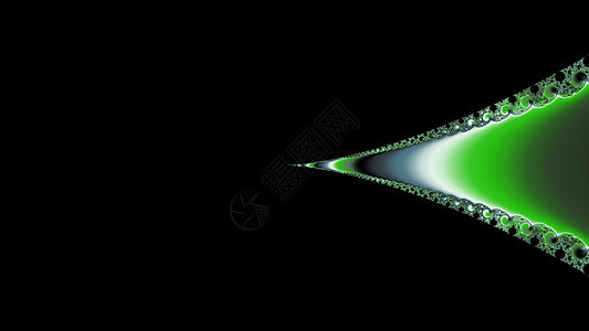 金属绿颜色的分形螺旋绿色递归艺术几何学背景图片