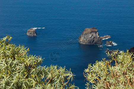 盐石岩岛屿岩石海岸海洋场景盐水胰岛风景储备海景图片