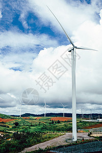 泰国北部Khao Khoo区Phetchabun省替代能源风向涡轮图片