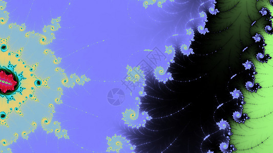 Mandelbrot 分形螺旋 colorfu墙纸螺旋形背景图片