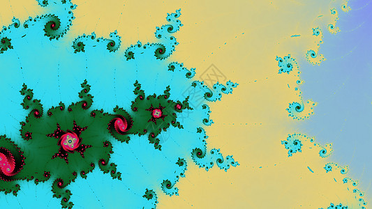 Mandelbrot 分形螺旋 colorfu墙纸螺旋形背景图片