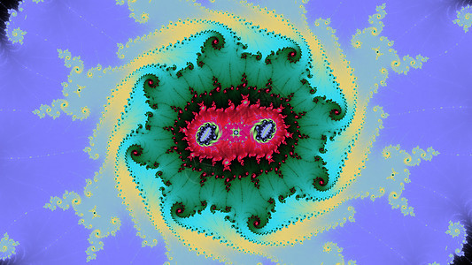 Mandelbrot 分形螺旋 colorfu螺旋形墙纸背景图片