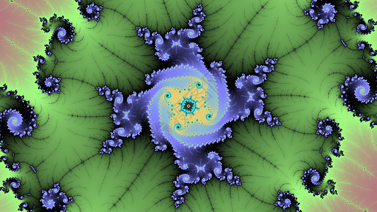 Mandelbrot 分形螺旋 colorfu螺旋形墙纸背景图片